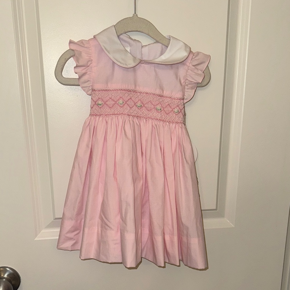Pink Ruffled Kids Dress